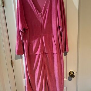 Beautiful velour pink bathrobe